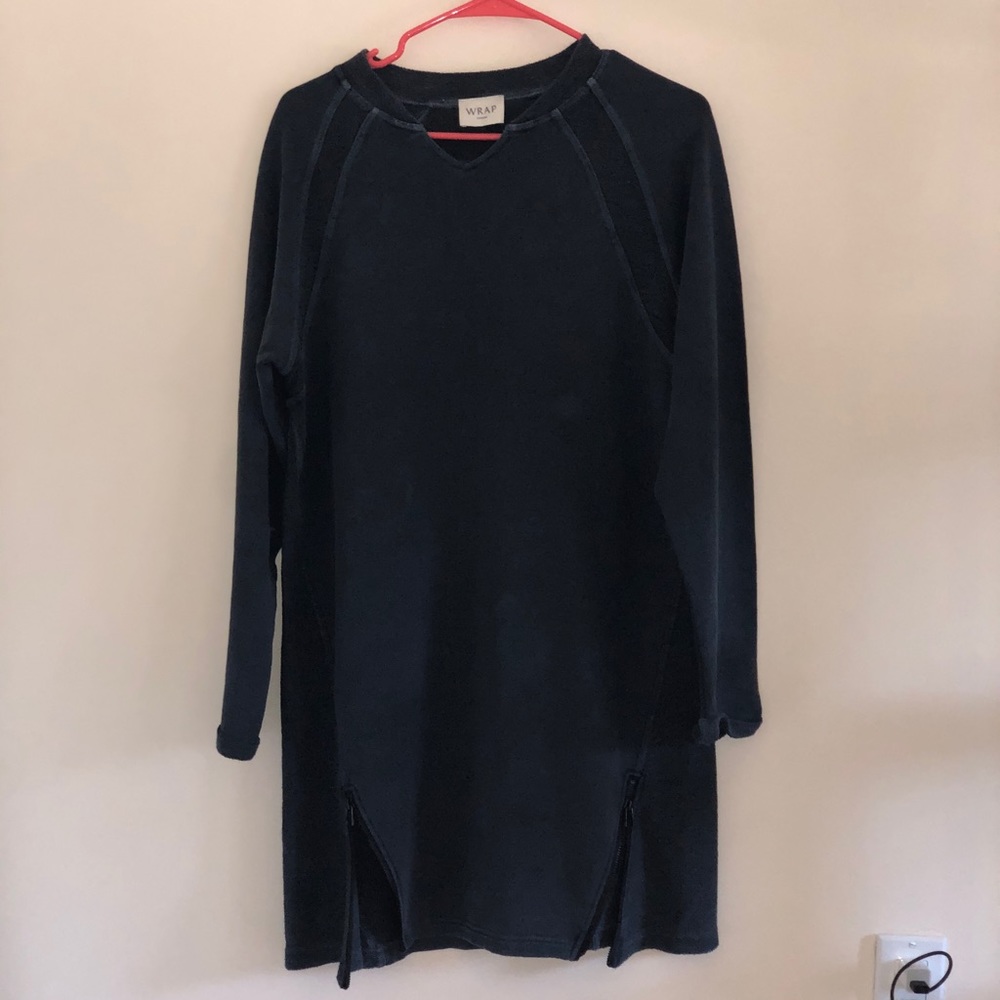 Wrap London Blue Sweatshirt Tunic